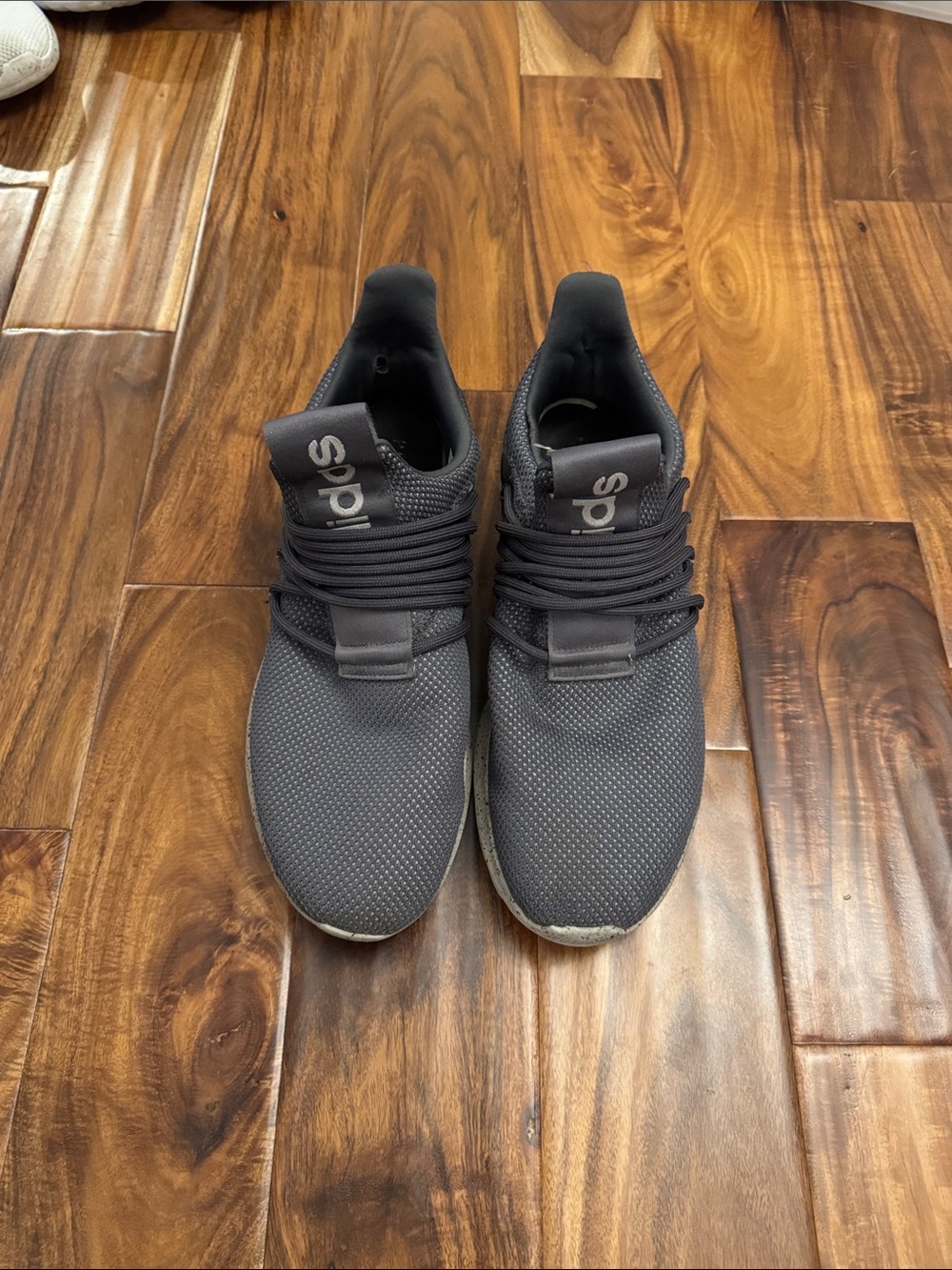 adidas Men's Dark Gray Knit Sneakers